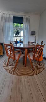 A.A. Patijn eettafel met stoelen, Huis en Inrichting, Complete eetkamers, 4 tot 6 stoelen, Gebruikt, Ophalen