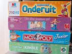 4 kinderspellen.Compleet in doos, vanaf 5 jaar., Hobby en Vrije tijd, Gezelschapsspellen | Bordspellen, Een of twee spelers, Ophalen