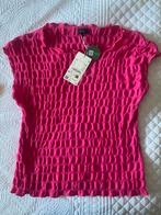 Nieuw! Wafel shirtje/ top roze - fuchsia M, Ophalen of Verzenden, Zo goed als nieuw, Roze, Korte mouw