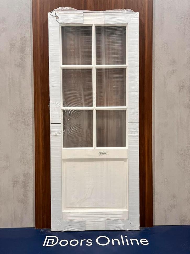 Deuren met glas vanaf €180.-, Doe-het-zelf en Verbouw, Deuren en Horren, Nieuw, Binnendeur, 200 tot 215 cm, 80 tot 100 cm, Glas