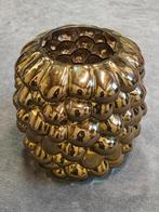 Goudkleurige pot/vaas, Huis en Inrichting, Woonaccessoires | Vazen, Ophalen, Overige kleuren, Aardewerk of Porselein, Zo goed als nieuw