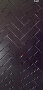 6,5 m2 Century Mat Zwart Wandtegel | 10x30cm Uni Zwart, Doe-het-zelf en Verbouw, Tegels, Verzenden, Nieuw, 20 tot 40 cm, Wandtegels
