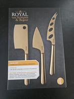 Nieuwe kaasmessenset Champagnekleur, Huis en Inrichting, Keuken | Keukenbenodigdheden, Ophalen of Verzenden, Nieuw