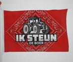 'Ik steun de boer' vlag, Ophalen of Verzenden, Zo goed als nieuw