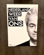 Geert wilders verkiezings poster, Ophalen of Verzenden, Zo goed als nieuw, Politiek en Staatkunde, Nederland