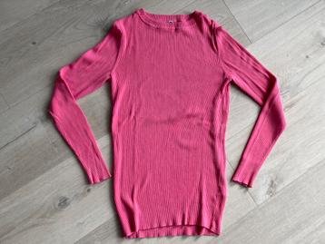 Roze rib longsleeve top Hema maat M beschikbaar voor biedingen