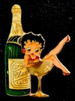 Betty Boop- champagne pin, Verzamelen, Speldjes, Pins en Buttons, Nieuw, Figuurtje, Speldje of Pin, Verzenden