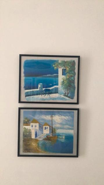 Twee schilderijen 