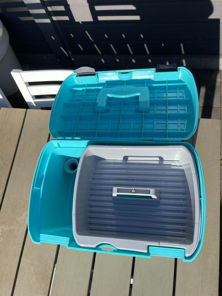 Turquoise poetskist Fourganza, Dieren en Toebehoren, Paarden en Pony's | Overige Paardenspullen, Gebruikt, Overige soorten, Ophalen