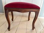 Mooi vintage voeten bankje, Ophalen, Gebruikt, Rond, Minder dan 50 cm