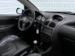 Peugeot 206 CC 1.6-16V Airco Leder 203.000km (2003), Auto's, Peugeot, Voorwielaandrijving, Gebruikt, Zwart, 4 cilinders