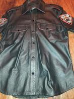 Leren Hemd - Stoer en Stijlvol! Kinky gay, Kleding | Heren, Zwart, Ophalen of Verzenden, Zo goed als nieuw, Overige halswijdtes