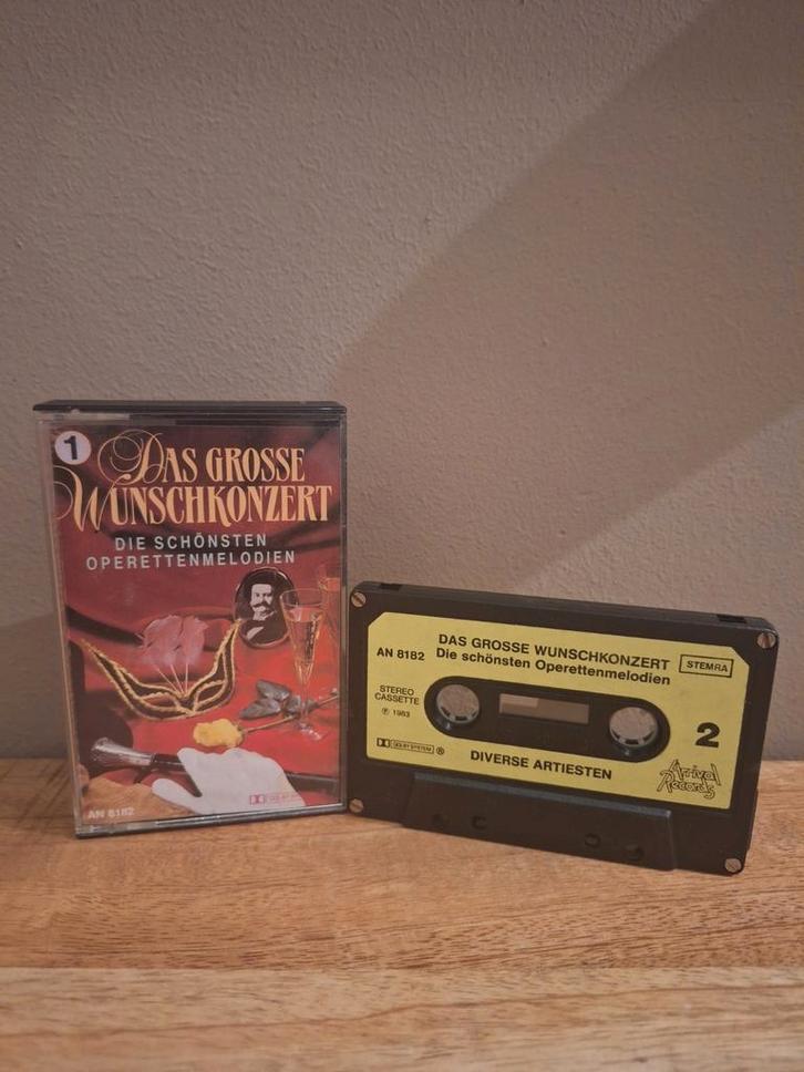 Das Grosse Wunschkonzert - Operette cassettebandje, Cd's en Dvd's, Cassettebandjes, Zo goed als nieuw, Origineel, Klassiek, 1 bandje