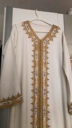 Creme kaftan met riempje S/M, Kleding | Dames, Ophalen of Verzenden