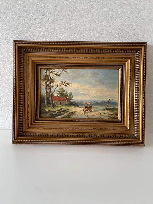 Klassiek schilderij A. Reyn 1869, Antiek en Kunst, Kunst | Schilderijen | Klassiek, Ophalen of Verzenden