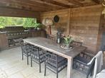 Zwarte tuinstoelen bamboe, Tuin en Terras, Ophalen, Gebruikt, Overige materialen