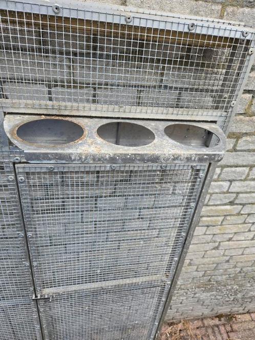Volière delen, Dieren en Toebehoren, Vogels | Hokken en Kooien, Zo goed als nieuw, Volière, Aluminium, Ophalen