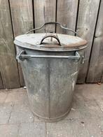 Zinken vuilnisbak, Huis en Inrichting, Woonaccessoires | Prullenbakken, Ophalen, Overige materialen, Gebruikt, Minder dan 50 cm