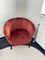 Fauteuil koper/oranje, Huis en Inrichting, Fauteuils, Ophalen, Gebruikt, 75 tot 100 cm, 50 tot 75 cm