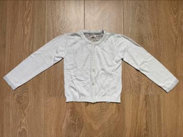 River Island meisjes vest wit/zilver glitter maat 110 beschikbaar voor biedingen