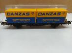 FLEISCHMANN CONTIANER WAGEN  OPSCHRIFT DANZAS, Gelijkstroom, Verzenden, Fleischmann, Wagon