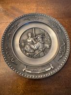 Rembrandt Zelfportret met Saskia Tinnen Bord, Antiek en Kunst, Antiek | Tin, Ophalen of Verzenden
