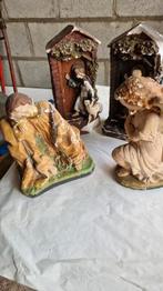 4 oude gipsen beelden, Verzamelen, Beelden en Beeldjes, Ophalen of Verzenden, Zo goed als nieuw