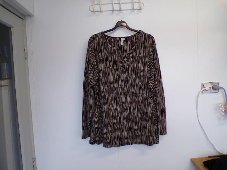 Tuniek Ciso zwart/bruin/beige XXXL - 56/58 nieuw!, Kleding | Dames, Grote Maten, Nieuw, Blouse of Tuniek, Zwart, Ophalen of Verzenden