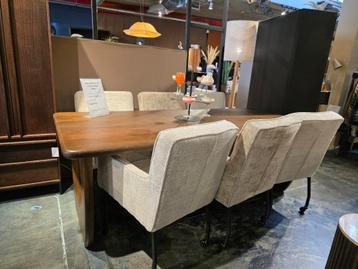 Eetkamerstoel Belfast Luxe Cremona Stof | Meerdere kleuren  beschikbaar voor biedingen