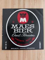 Bieretiket Maes bier oud bruin brouwerij Stramproy, Ophalen