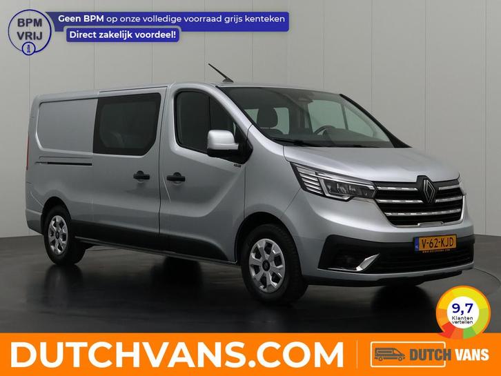 Renault Trafic 2.0Blue DCi 150PK Lang Dubbele Cabine | Navig, Auto's, Bestelauto's, Te koop, ABS, Achteruitrijcamera, Airconditioning