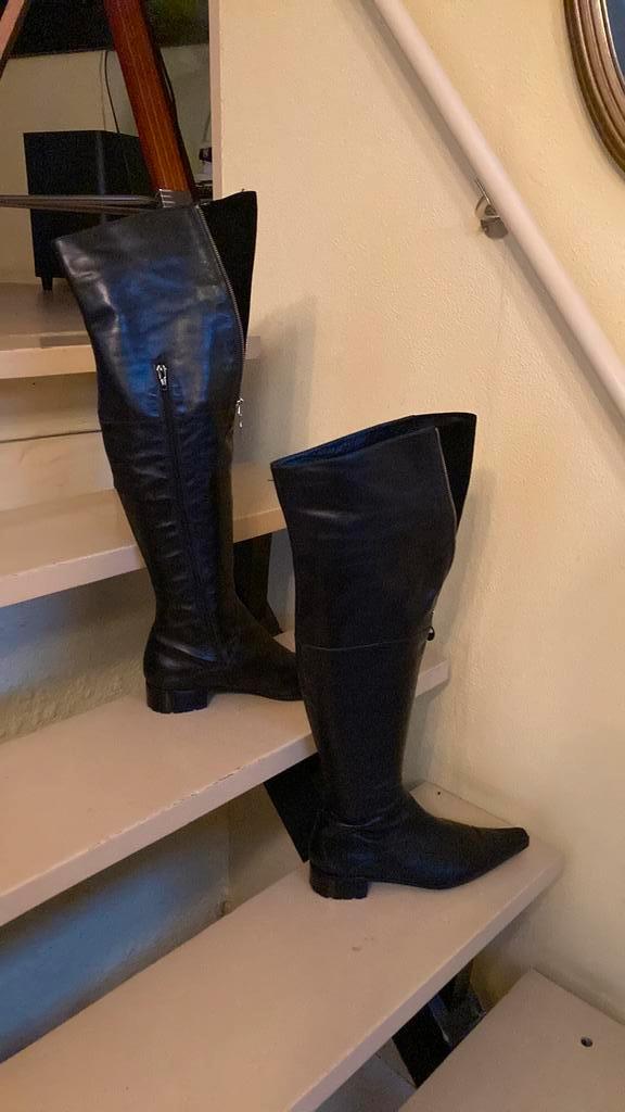 Dick Boons hoge laarzen mt 40, Kleding | Dames, Schoenen, Zo goed als nieuw, Hoge laarzen, Zwart, Ophalen of Verzenden