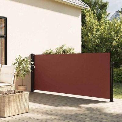 Windscherm uittrekbaar 100x500 cm bruin, Tuin en Terras, Tuinschermen, Nieuw, 150 tot 200 cm, 200 cm of meer, Ophalen of Verzenden