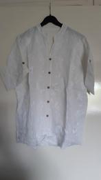 Gloednieuwe witte linnen blouse, XL, Ophalen of Verzenden, Nieuw, Maat 46/48 (XL) of groter, Wit