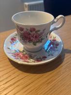 Queen Anne Bone China Kop en Schotel, Antiek en Kunst, Ophalen of Verzenden