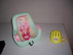 baby born fietsstoeltje met helm, Kinderen en Baby's, Speelgoed | Poppen, Ophalen of Verzenden, Zo goed als nieuw, Babypop
