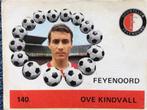 Ove Kindvall  Feyenoord  Voetbalplaatje Monty Gum  nr 140, Verzamelen, Sportartikelen en Voetbal, Ophalen of Verzenden, Gebruikt