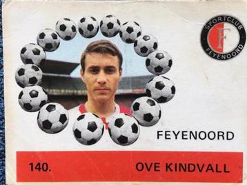 Ove Kindvall  Feyenoord  Voetbalplaatje Monty Gum  nr 140 beschikbaar voor biedingen