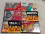 Nieuwe Cassettebandjes - BASF, Maxell, Emtec, Cd's en Dvd's, Cassettebandjes, 2 t/m 25 bandjes, Overige genres, Ophalen of Verzenden