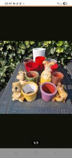 Bloempotjes gratis, Tuin en Terras, Bloempotten, Ophalen, Gebruikt, Rond, Minder dan 25 cm