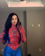 Spiderman kostuum - vrouwen - carnaval - halloween, Ophalen of Verzenden, Nieuw, Halloween