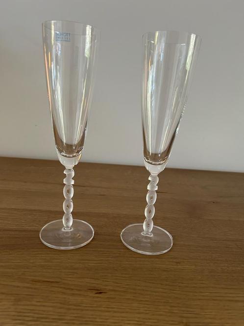 2 Champagne Fluit Glazen, Millennium, Schott Zwiesel, Nieuw!, Verzamelen, Glas en Borrelglaasjes, Nieuw, Borrel- of Shotglas, Ophalen of Verzenden