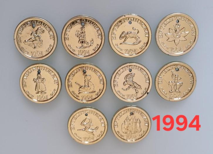 Efteling dukaten - 1994, Verzamelen, Efteling, Zo goed als nieuw, Overige typen, Ophalen of Verzenden