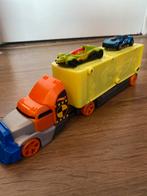 Hotweels vrachtwagen + 2 auto’s, Kinderen en Baby's, Speelgoed | Speelgoedvoertuigen, Ophalen of Verzenden, Gebruikt