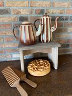 Brocante emaille theepot en koffiepot, Ophalen of Verzenden