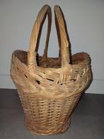 Vintage rieten mand, Mand, Ophalen of Verzenden, Zo goed als nieuw, Riet