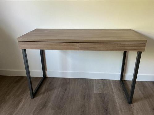 Metalen/Houten Bureau / Make up tafel, Huis en Inrichting, Bureaus, Gebruikt, Bureau, Ophalen