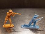 Plastic soldaatjes / oorlog soldaatjes geel/ blauw, Verzamelen, Ophalen of Verzenden, Gebruikt