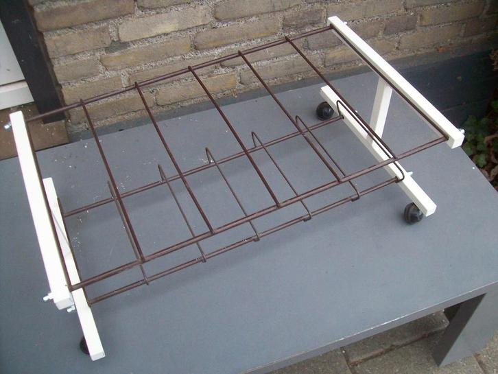 Vintage LP rek op wieletjes, Cd's en Dvd's, Vinyl | Pop, Gebruikt, 1960 tot 1980, 12 inch, Ophalen of Verzenden