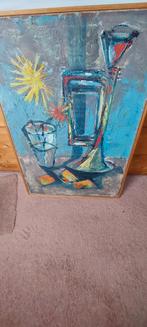 Schilderij op linnen  . Schilder ?, Antiek en Kunst, Kunst | Schilderijen | Abstract, Ophalen